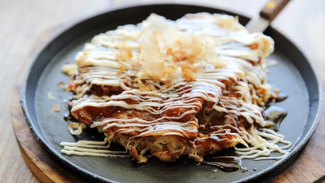 A plated Rolling Man pancake dish from the Toowong Village store page